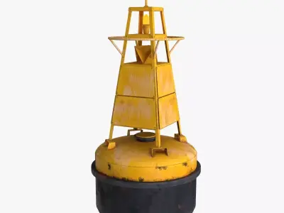 Sea Buoy Low-poly 3D model
