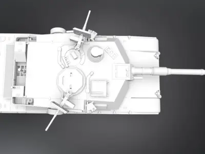 M1 Abrams Scale model  3D print model