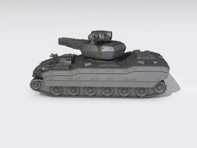 Battle tank V-3 -model for 3d printer 3D print model