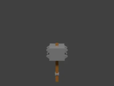 Lowpoly Medieval Melee Pack Free low-poly 3D model