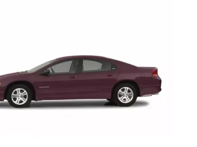 Dodge maroon car Free 3D model