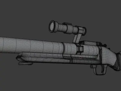 M79 GRENADE LAUNCHER REALISTIC PBR 3D model