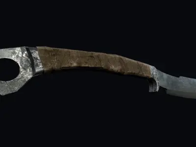 3D Model Survival Cleaver Low-poly 3D model