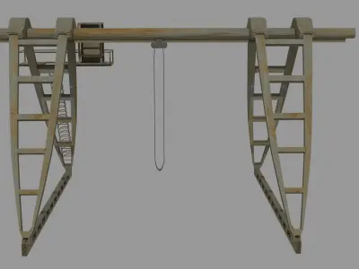 Gantry crane 3D model