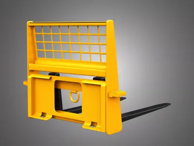 Pallet Fork Compact Track - Skid Steer Loader Attachment 3D model