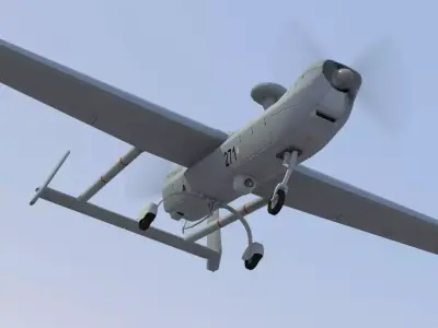 Hunter RQ5a UAV 3D model