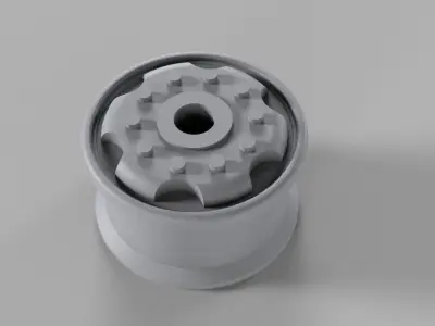 Lumar Toy Powerhouse Crane Wheel 3D print model