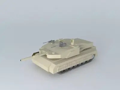 Tank model british armoured 3D model