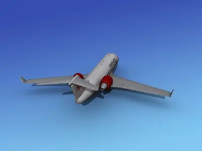 Canadair CRJ100 Richards Aviation 3D model