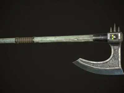 Undead  Axe Low-poly 3D model