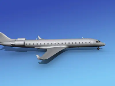 Bombardier CRJ700 Bare Metal 3D model