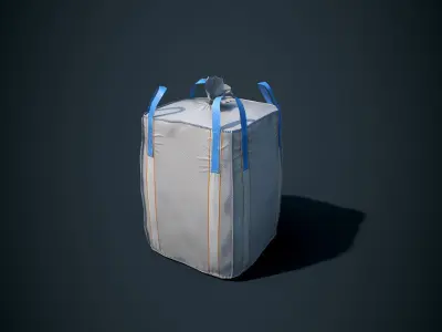 Industrial Bag Low-poly 3D model