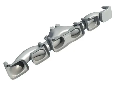 Exhaust Manifold V12 3D model