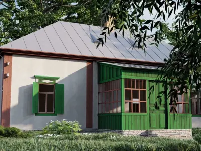 Ukrainian house hata 3D model
