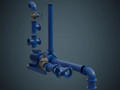Water Pump 3 Basic 3D model