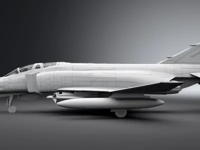 F4 Phantom Scale model  3D print model