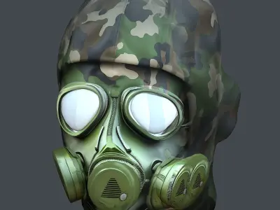 Helmet 3d model military combat Military Low-poly Low-poly 3D model 3