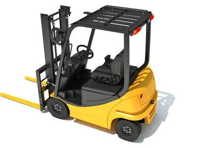 Electric Forklift 3D model
