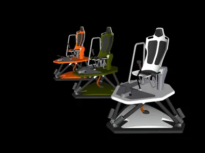 Flight simulator 3D print model
