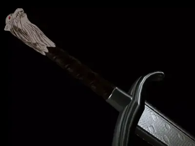Sword Low-poly 3D model 98