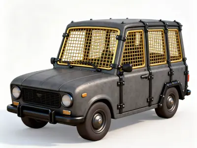 Heritage Graphite Station Wagon 3D Model Low-poly 3D model