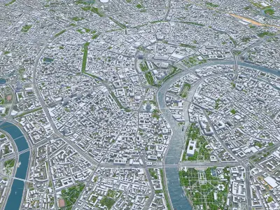 Moscow City Russia 3D model order