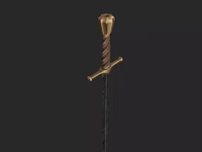 Basic Sword Low-poly 3D model purchase