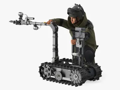  EOD 10 Bomb Suit and Robot 