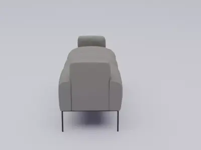 OutdoorSofa Low-poly 3D model