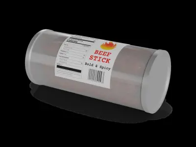 Dried meats Spicy Beef Sticks Low-poly 3D model purchase