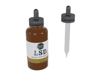 LSD Vial Low-poly 3D model