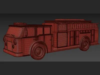 fire truck 3D model purchase