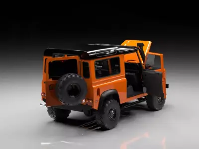 Rigged Off-Road SUV 4x4 Style High Detail Game Ready Vehicle  3D model