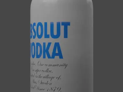 Absolut vodka 3D model