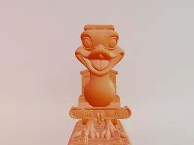Trenostruzzo Turbo3000 Italian brainrot Printable 3D print model