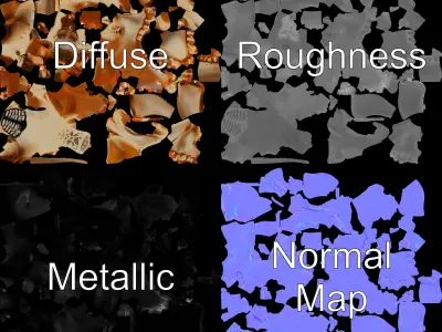 Animal Skull Model Pack for D Environments Low-poly 3D model