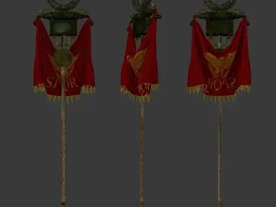 Roman Vexillum 3D model