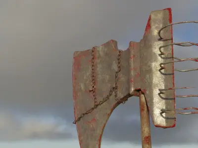 Bloody Executioners Axe 3D model