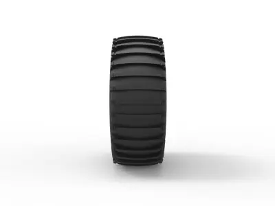 Wheel from Atlas ATV Scale 1 to 20 3D print model