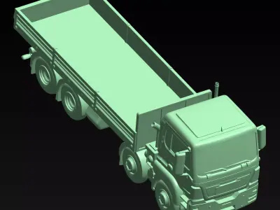 lorry truck static model 3D print model