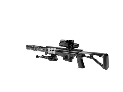 Modern Sci-fi Sniper Rifle 3D model