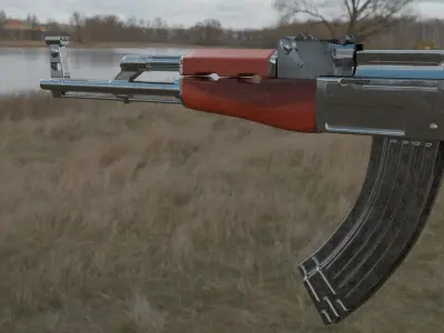 ak 47  3D model