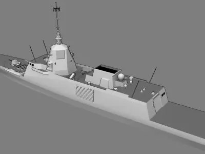 FFG FREDA class Low-poly 3D model