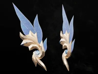 Decorative head female lowpoly game asset Free low-poly 3D model