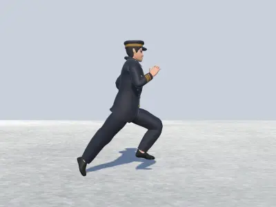 Pilot avatar Rigged  Low-poly 3D model