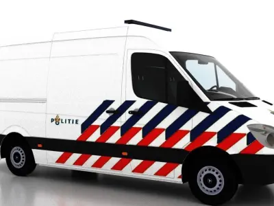 Mercedes Benz Sprinter L2H2 2009 Netherlands Police Prison 3D model