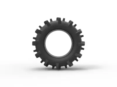 Offroad tire 84 Scale 1 to 25 3D print model