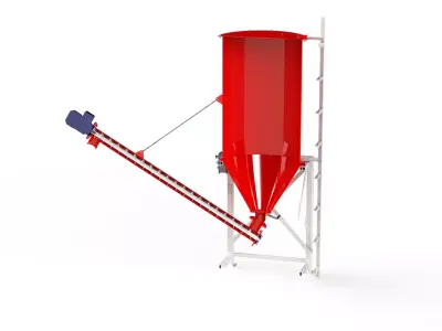 WG 4006 - STL Grain silo - 11 3D model