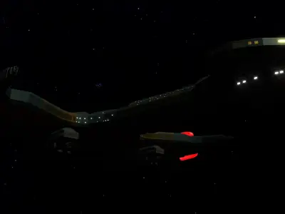 STAR TREK - KLINGON NEGH VAR CLASS Low-poly 3D model