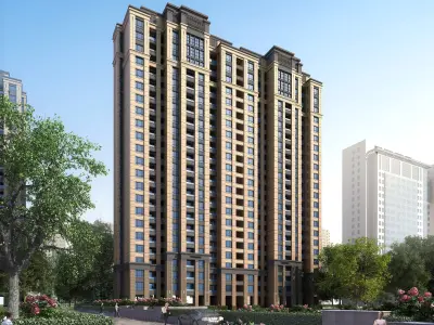 3Dmax fashion city commercial square building 63 3D model